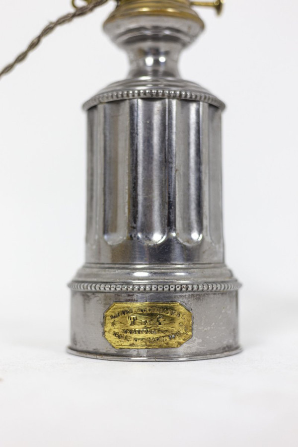 Pair Of Pewter Lamps, Circa 1880 - Ls4344621