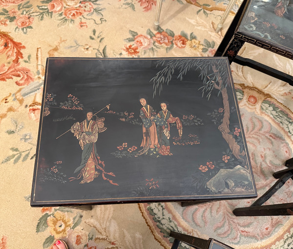 Nesting Tables Coromandel Lacquer Napoleon III Period