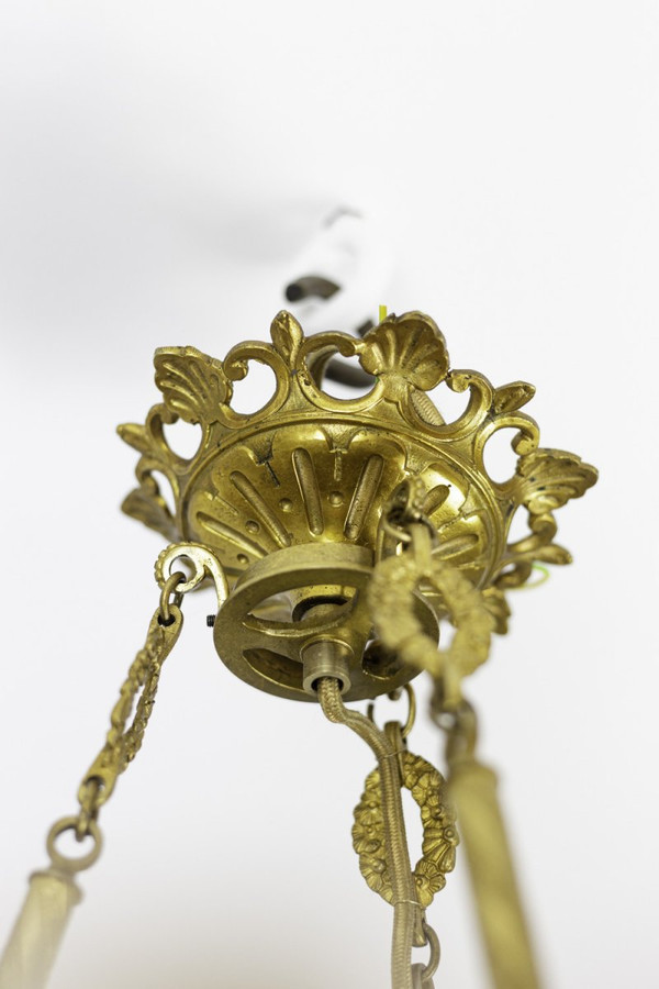 Restoration Style Chandelier In Metal And Gilt Bronze, Circa 1880 - Ls1367631