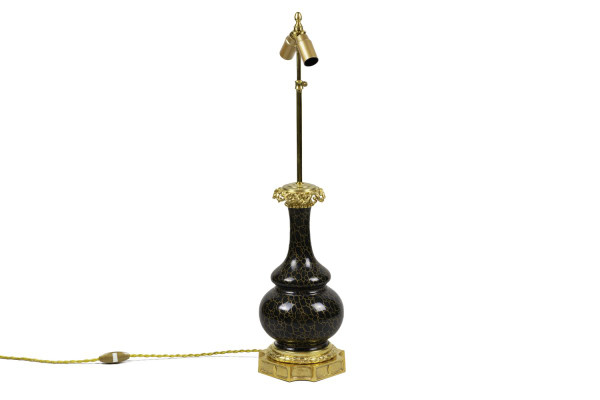 Louis XVI Style Porcelain And Bronze Gilt Lamp, Circa 1880 - Op466441