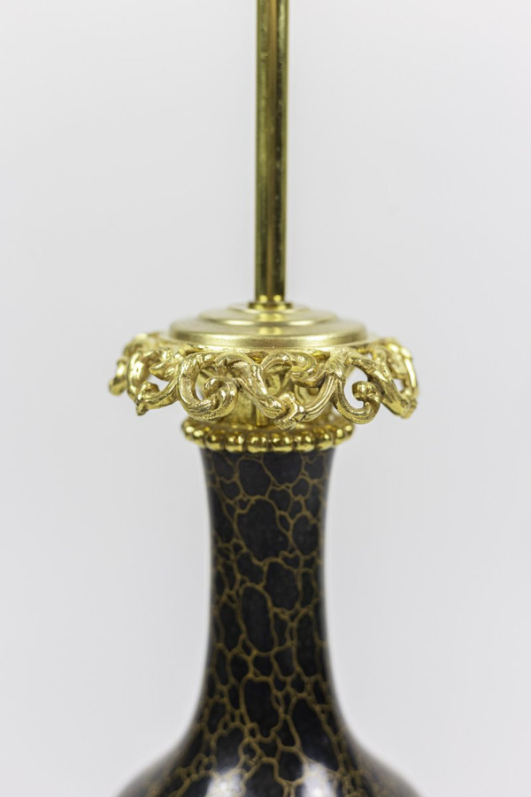 Louis XVI Style Porcelain And Bronze Gilt Lamp, Circa 1880 - Op466441