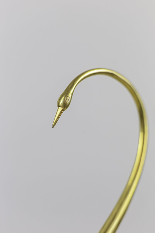 Sculpture "Oiseau", Natural Shell And Gold Brass, 1970s - Ls3108501