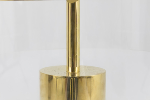 Golden Brass And Lucite Lamp, 1960's - Ls3983951