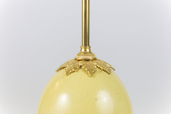 Maison Charles, Ostrich Egg Lamp, 1970s - Ls4092421