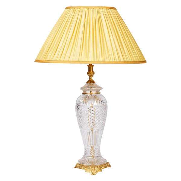 Lampada in cristallo e bronzo dorato, 1950 - LS2746421