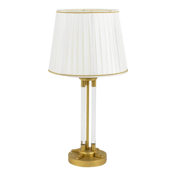 Lampe aus Lucite und vergoldeter Bronze, 1940er Jahre – LS1936731