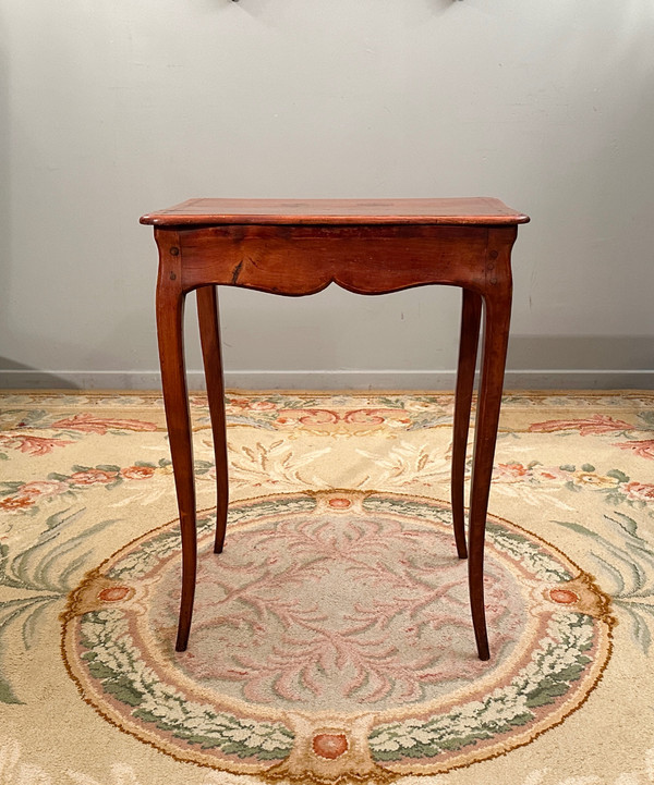 Petite Table Volante En Marqueterie d'Epoque Louis XV Vers 1750