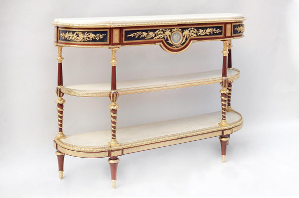 Adam Weisweiler, Louis XVI Style Console Table In Mahogany, 19th Century - LS32059951