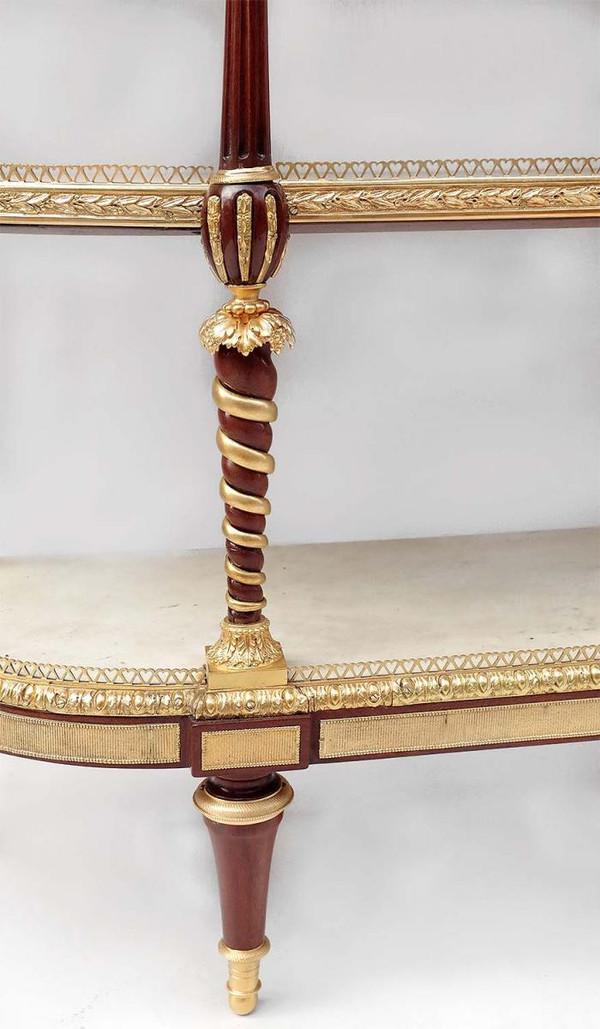 Adam Weisweiler, Louis XVI Style Console Table In Mahogany, 19th Century - LS32059951