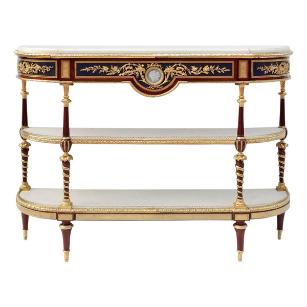 Adam Weisweiler, Louis XVI Style Console Table In Mahogany, 19th Century - LS32059951