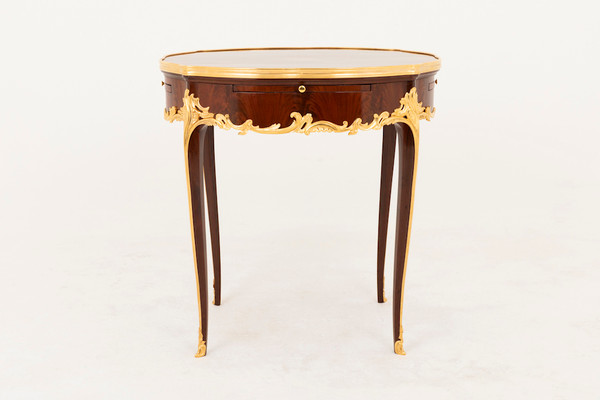 Louis XV Style Bouillotte Table In Violet Wood, Late 19th Century - LS39561901