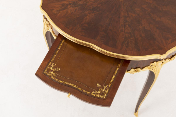 Louis XV Style Bouillotte Table In Violet Wood, Late 19th Century - LS39561901