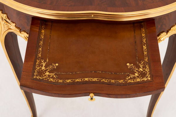 Louis XV Style Bouillotte Table In Violet Wood, Late 19th Century - LS39561901