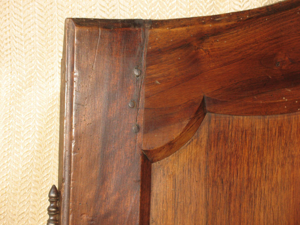 Pair of Louis XV style walnut paneled doors, 19th century