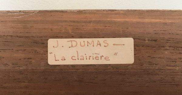 Olio Su Tela J. Dumas