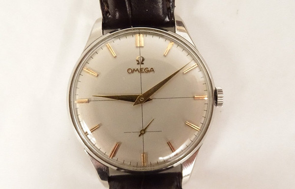 Vintage Omega Watch Model 30t2 Jumbo 37mm Steel Swiss Leather Strap Twentieth