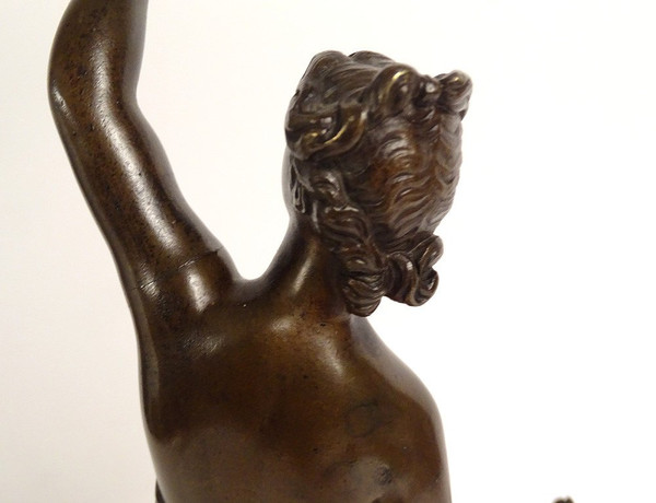 Sculpture Statuette Bronze Goddess Aphrodite Nude Venus Naiad 18th Century