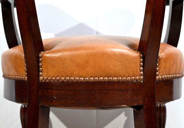 Fauteuil de Bureau en Acajou, époque restauration – Début XIXe