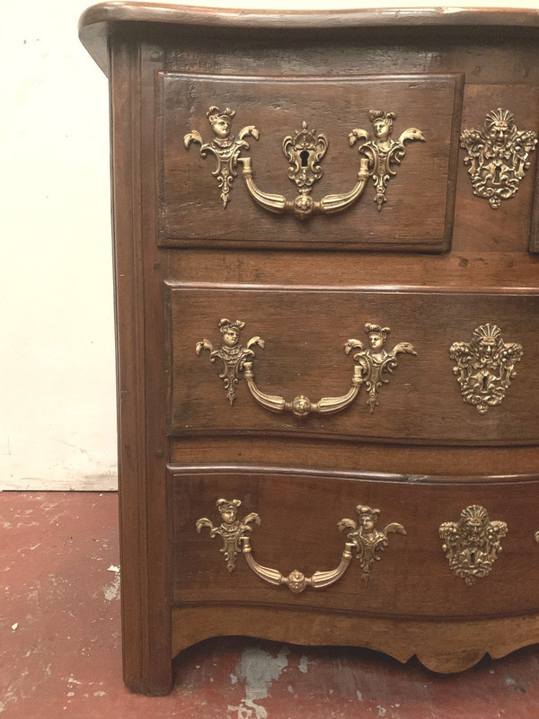 Provincial Commode In Solid Walnut XVIII Century