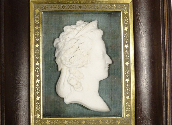 Portrait Profile Biscuit Bust Queen Marie-Antoinette Miniature Early 19th century