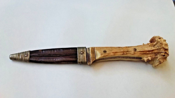 Coltello da caccia a lama fissa, fine XIX secolo