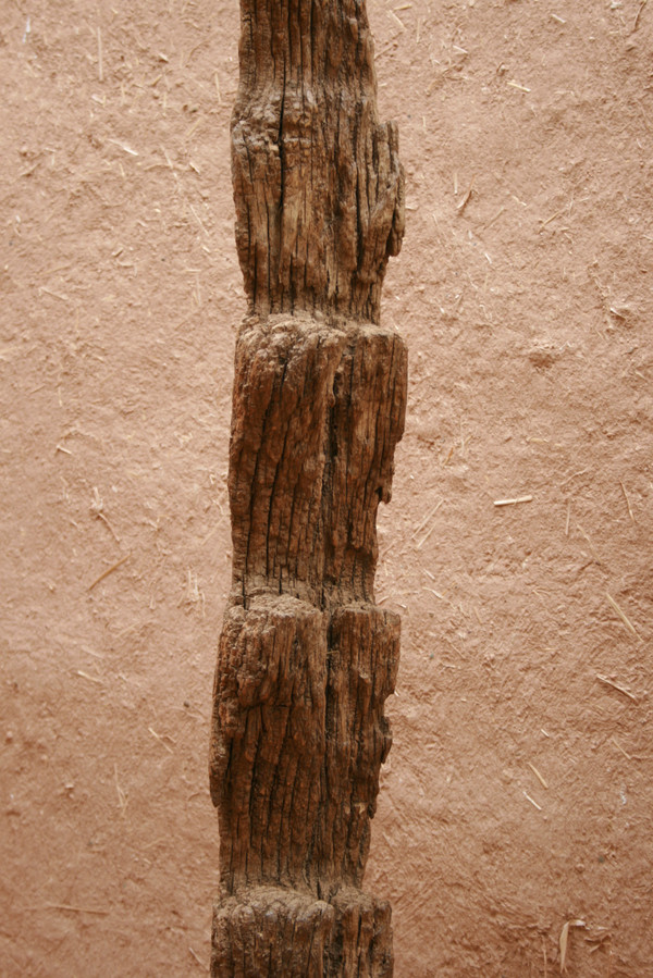 Very old wooden ladder from African granaries