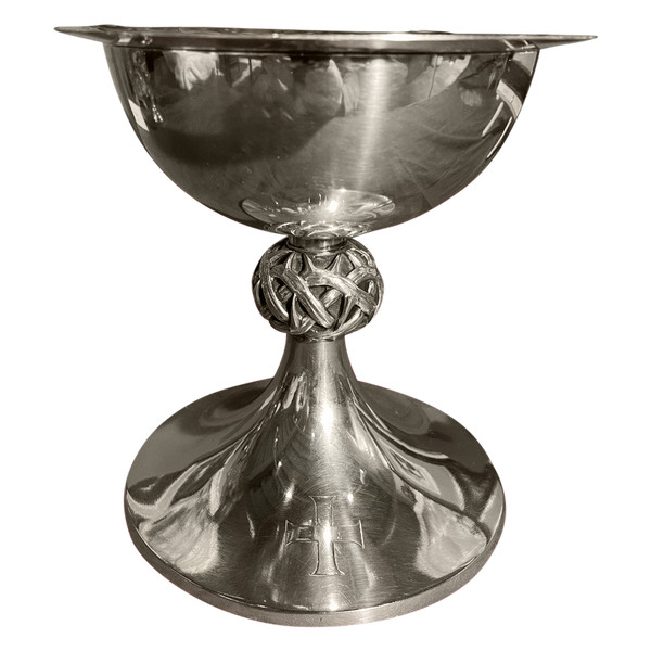 Silver Consecrated Chalice and Paten - Circa 1940