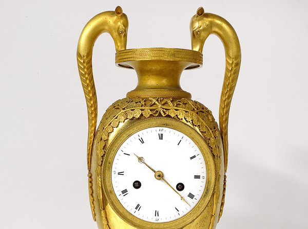 Restaurierung der Uhr aus vergoldeter Bronze, Giraffen, Zarafa-Palmen, Karl X. Neunzehnter