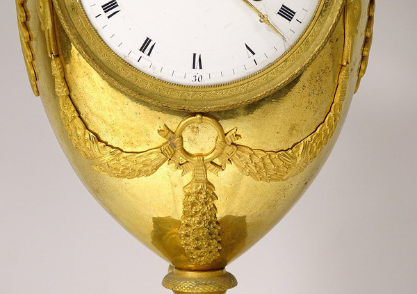 Restaurierung der Uhr aus vergoldeter Bronze, Giraffen, Zarafa-Palmen, Karl X. Neunzehnter