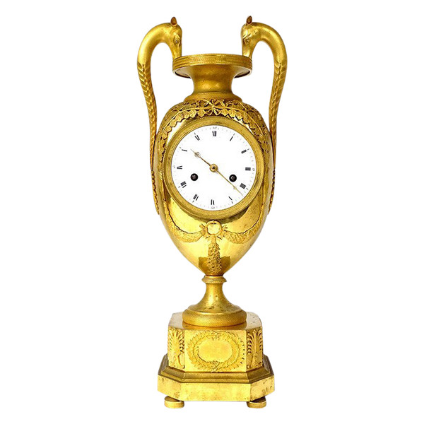 Restaurierung der Uhr aus vergoldeter Bronze, Giraffen, Zarafa-Palmen, Karl X. Neunzehnter