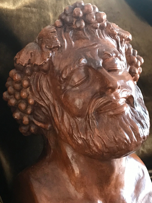 Buste de Bacchus , plâtre,  XXème