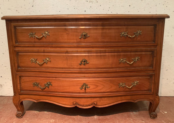 Chest Of Drawers With Curved Facade In Provençal Style XVIII Century