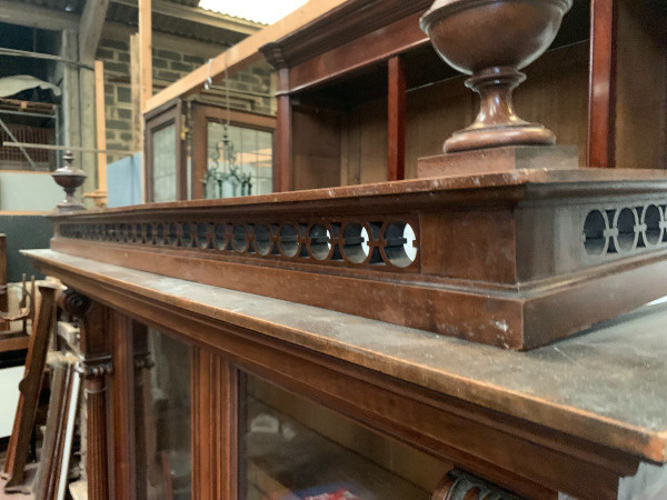 Vitrine Bibliothèque En Noyer Massif Vitrine Napoléon III XIX Siècle