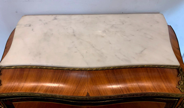 Secretary Of Lady Napoleon III In Rosewood And Rosewood Marble Top