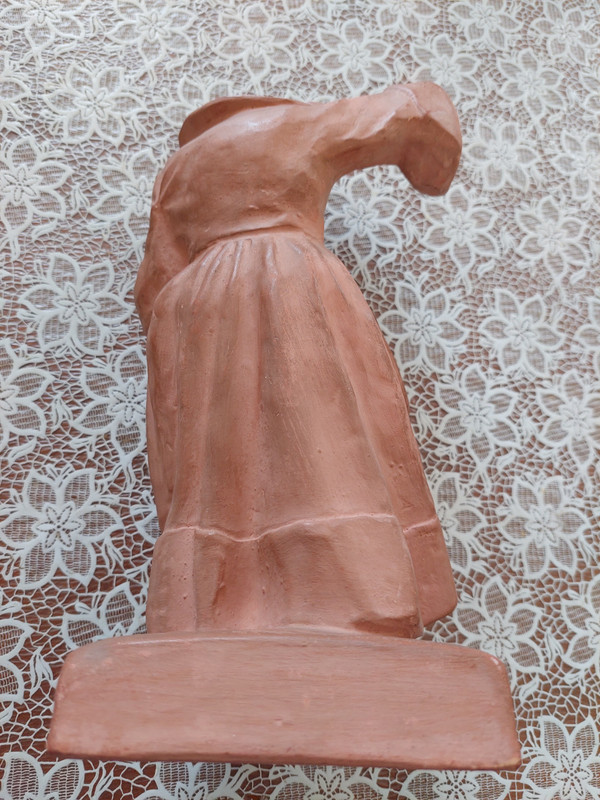 Terracotta sculpture signed Yvon ROY (1904/1968)