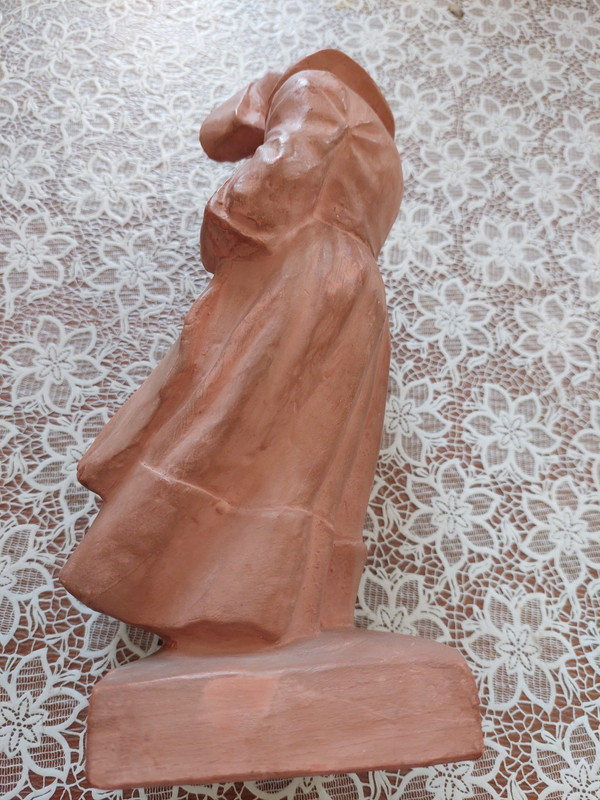 Terracotta sculpture signed Yvon ROY (1904/1968)