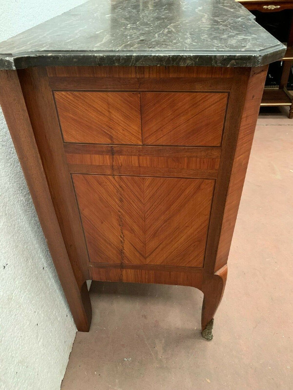 Transition Style Commode In Rosewood And Amaranth Veneer XX Century