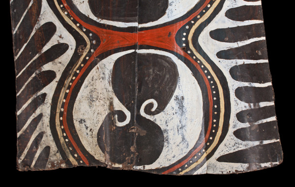 Painted bark, tribal art, oceanic art, Oceania, traditional painting, drawings, Papua New Guinea