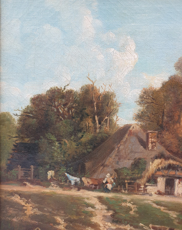 Théophile Clément BLANCHARD - Landscape in Normandy