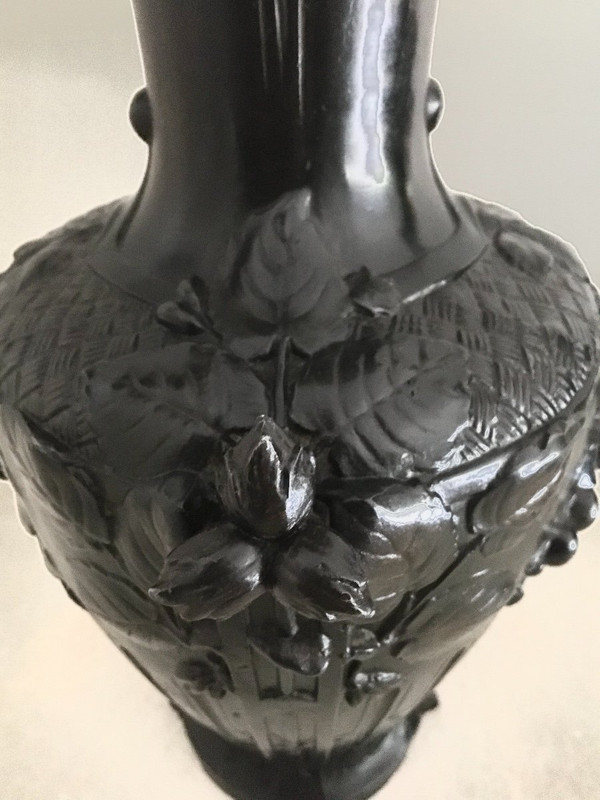 Paire de grands Vases, Signés Guenardeau, Art Nouveau