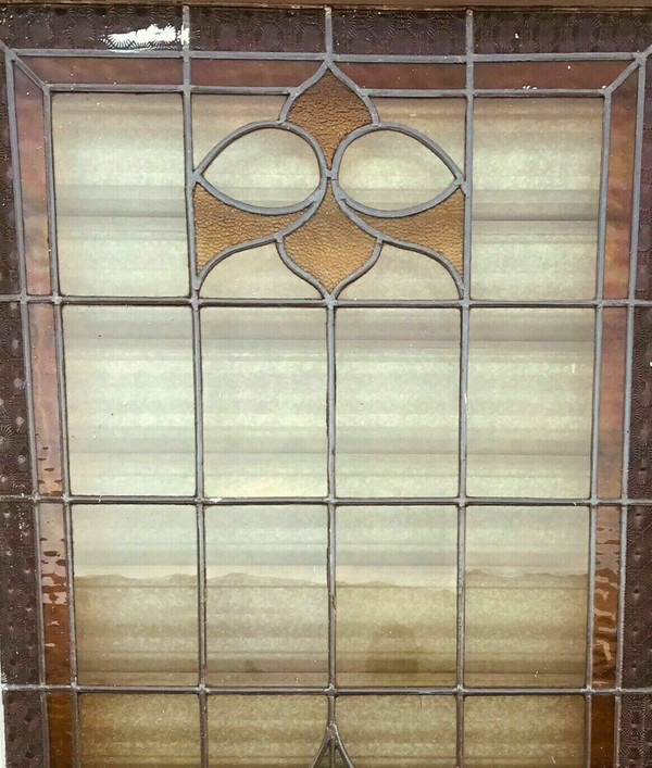 Separation Of Three Art Deco Stained Glass Doors 1900s