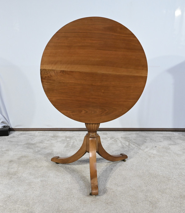 Tripod Pedestal Table in Solid Walnut, Restoration Period - Early 19th Century