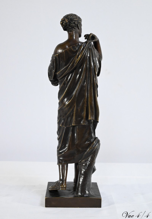 Bronze “Diane de Gabies”, after Praxiteles – 19th century