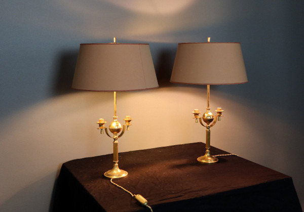 Pair Of Neoclassical Lamps