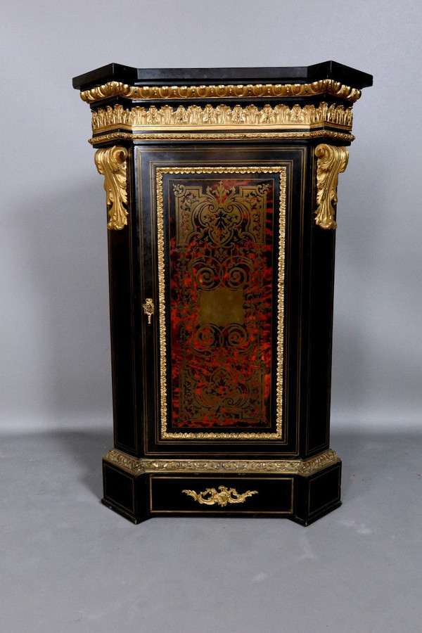 Napoleon III Period Corner In 19th Century Marquetry