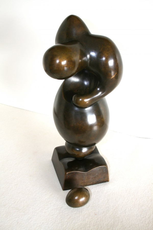 Sculpture en Bronze, La Maternité, signée Igor Balarin, 20ème