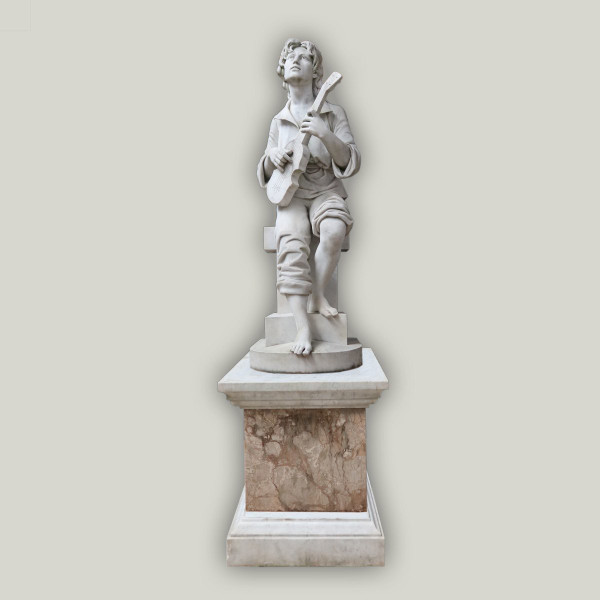 Large Marble Sculpture Signed E.Mannini 1887