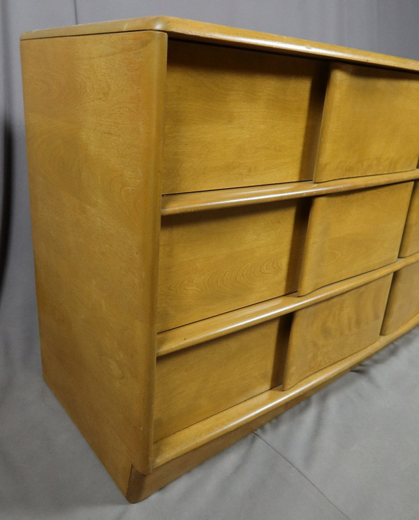 Vintage beech chest of drawers