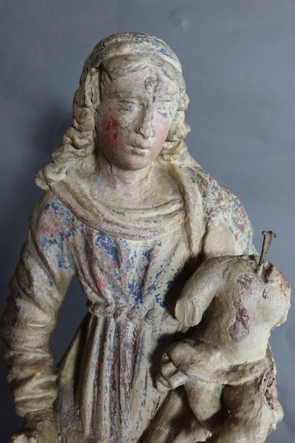 Scultura "Madonna col Bambino" fine XVII secolo