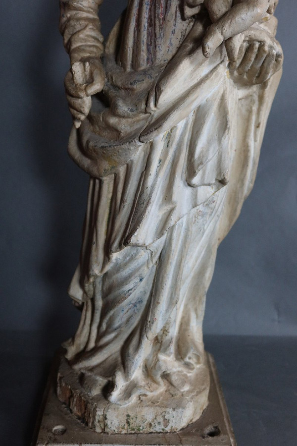 Scultura "Madonna col Bambino" fine XVII secolo